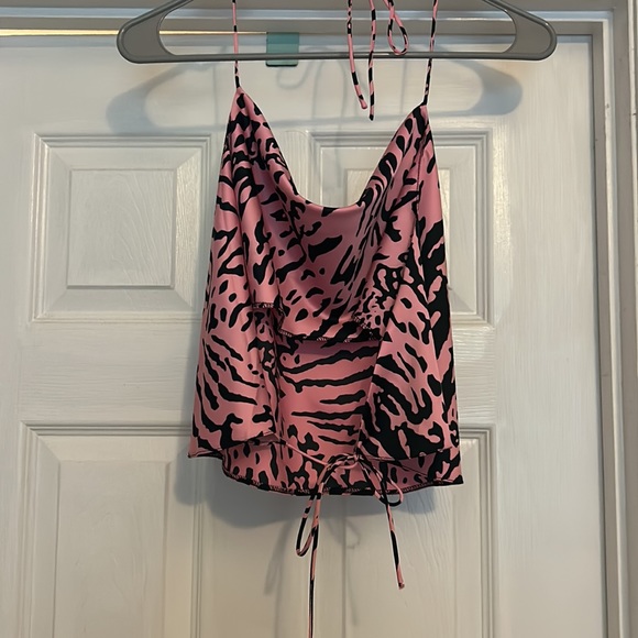 ASOS backless cowl neck top - Picture 2 of 5